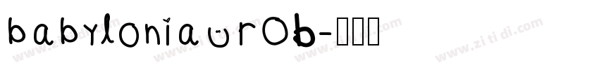 babylonia ROB字体转换
